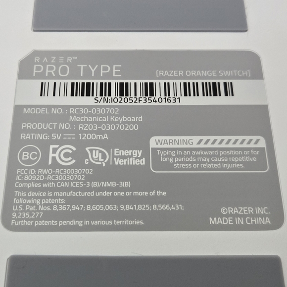 Razer Pro Type Wireless Mechanical Keyboard - Picture 6 of 9